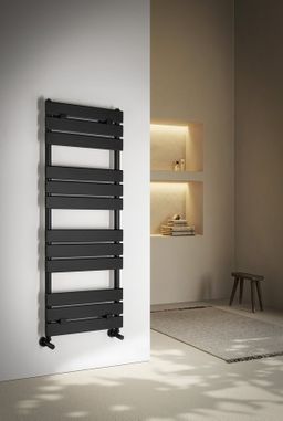 Aqualine Bondeco DC512B Radiátor kombinovaný, 50x126,6 cm, černá mat - galéria #1
