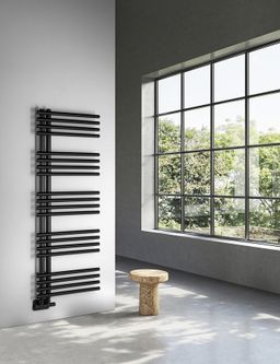 Sapho Nympha LLN125B Radiátor kombinovaný, 50x125 cm, černá mat" - galéria #1