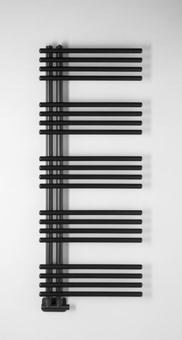 Sapho Nympha LLN125B Radiátor kombinovaný, 50x125 cm, černá mat" - galéria #2