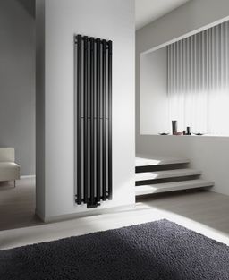Sapho Pilon IZ132T Radiátor kombinovaný, 41,8x180 cm, černá mat - galéria #1