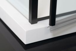 Polysan Zoom Black Sprchový kút 100x90 cm, L/P, číre sklo/čierna matná ZL1310BZL3290B - galéria #1