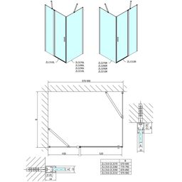 Polysan Zoom Sprchový kút 100x80 cm, L/P, číre sklo/chróm ZL1310ZL3280 - galéria #9