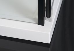 Polysan Zoom Black Sprchový kút 140x80 cm, L/P, číre sklo/čierna matná ZL1314BZL3280B - galéria #4