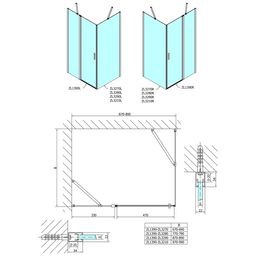 Polysan Zoom Sprchový kút 90x70 cm, L/P, číre sklo/chróm ZL1390ZL3270 - galéria #9