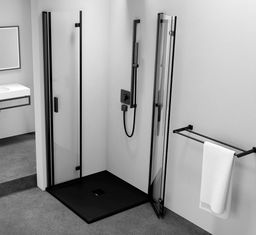 Polysan Zoom Black Sprchový kút 80x80 cm, rohový vstup, číre sklo/čierna matná ZL4815BL-02 - galéria #2