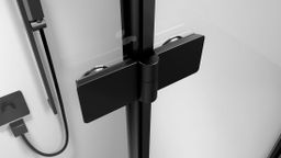 Polysan Zoom Black Sprchové dvere do niky 90 cm, ľavé, číre sklo/čierna matná ZL4915BL-01 - galéria #3