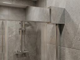 Gelco Luxor Sprchové dveře pro rohový vstup 90 cm, chrom/čiré sklo GU2190CH - galéria #1