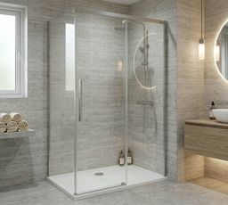 Gelco Luxor Boční stěna 80 cm, chrom/čiré sklo GU5680CH - galéria #1