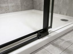 Gelco Luxor Black Sprchové dveře 100 cm, černá mat/čiré sklo GU1210B - galéria #4