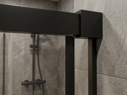 Gelco Luxor Black Sprchové dveře 130 cm, černá mat/čiré sklo GU1213B - galéria #2