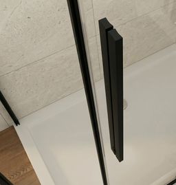 Gelco Luxor Black Sprchové dveře 140 cm, černá mat/čiré sklo GU1214B - galéria #5