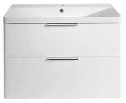 Aqualine Deneb Skříňka pod umyvadlo 80,5x55x39 cm, bílá mat DN284 - galéria #2