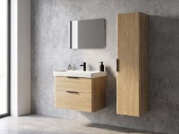 Aqualine Deneb Skříňka pod umyvadlo 77,3x55x42,4 cm, dub emporio DN380 - galéria #2