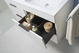 Jika Skrinka Cube s umývadlom 120 cm, biely lesk H4536621763001 - galéria #3