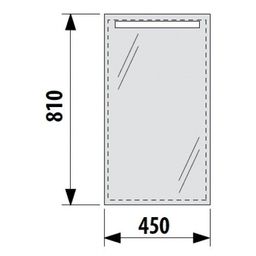 Jika Číre zrkadlo 45x81 LED H4557051731441 - galéria #1