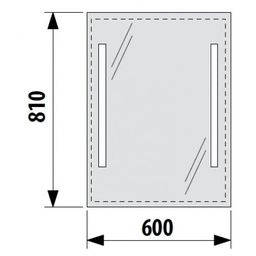 Jika Číre zrkadlo 60x81 LED H4557251731441 - galéria #1