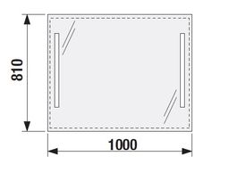 Jika Číre zrkadlo 100x81 LED H4557651731441 - galéria #1