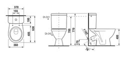 Jika Lyra Plus WC kombi, šikmý odpad H8263840002413 - galéria #1