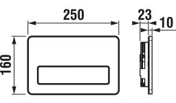 Jika Modulové tlačidlo PL3 Single Flush H8936580000001 - galéria #1