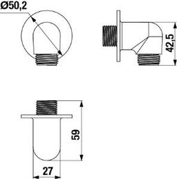 Jika Pripojenie sprchovej hadice Rio 1/2" H3631R00041501 - galéria #1