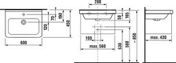 Jika Cubito Pure Skrinka s umývadlom 60 cm dub - galéria #1