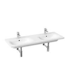 Jika Mio Skrinka + dvojité umývadlo 130 cm, biela lesklá - galéria #1