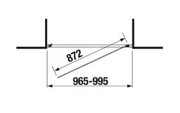 Jika Nion Jednokrídlové otočné sprchové dvere, 100 cm, strieborná/sklo arctic H2542N30026661 - galéria #2