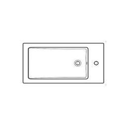 Jika Náhradní umyvadlo pro skříňku Cube 60 cm, bílá H8135630001043 - galéria #1