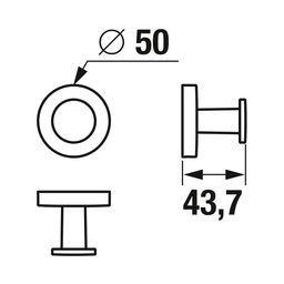 Jika Háčik na uteráky Mio Style, chróm H3812F30040001 - galéria #1