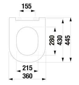Jika Mio-N WC sedadlo Slowclose, odnímateľné, nerezová oceľ/biela H8917160000631 - galéria #1