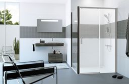 EBS Trend Easy Black Pevná bočná stena 90 cm, čierna matná - galéria #1