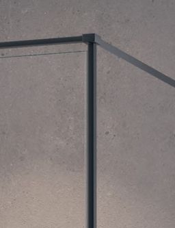 Hüppe Qube Krídlové dvere 110 cm, čiré sklo/matná čierna CB0104.123.322 - galéria #4