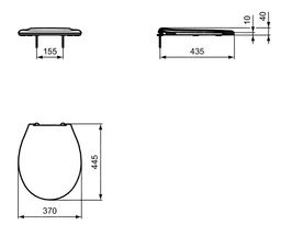 Ideal Standard WC sedadlo, biele W835001 - galéria #2