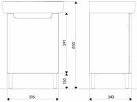 KOLO Rekord Umývadlová skrinka 50 cm, wenge 89546000 - galéria #1