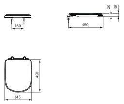 Ideal Standard Záchodová doska Calla T627801 - galéria #4