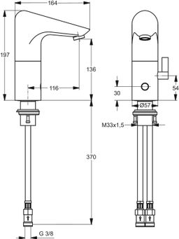 Ideal Standard CeraPlus Umývadlová senzorová batéria A4154AA - galéria #1