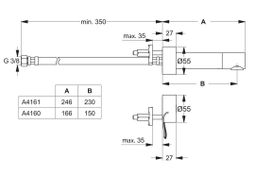 Ideal Standard CeraPlus Elektronická nástenná umývadlová batéria A4161AA - galéria #1