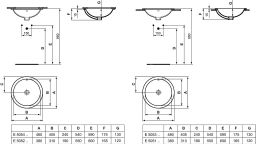Ideal Standard Connect Umývadlo so zapusteným kruhom 48 cm E505301 - galéria #1