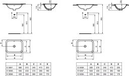 Ideal Standard Connect Zapustené umývadlo obdĺžnik 58 cm E505901 - galéria #1