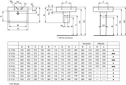Ideal Standard Connect Umývadlo 60 cm, s prepadom, 1 otvor na batériu E714101 - galéria #2