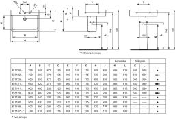 Ideal Standard Connect Umývadlo Cube 60x46x17,5 cm, Ideal Plus, biele E8103MA - galéria #1