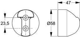 Ideal Standard Idealrain Držiak sprchy pevný, chróm B9467AA - galéria #1