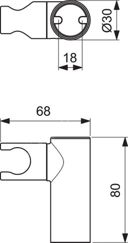 Ideal Standard Idealrain Pro Sprchový držiak otočný, chróm B9847AA - galéria #1