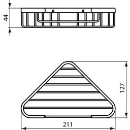 Ideal Standard IOM Drôtený rohový držiak mydla A9105AA - galéria #1