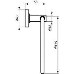 Ideal Standard Držiak na uteráky IOM, kruh A9130AA - galéria #1