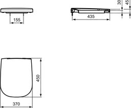 Ideal Standard Softmood Záchodová doska Softclose T639201 - galéria #1