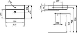 Ideal Standard Strada Umývadlo 60 cm K077801 - galéria #1