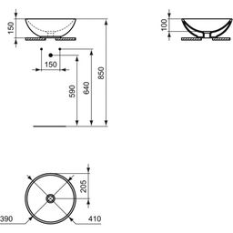 Ideal Standard Strada Umývadlo na dosku okrúhle 41 cm K079501 - galéria #1