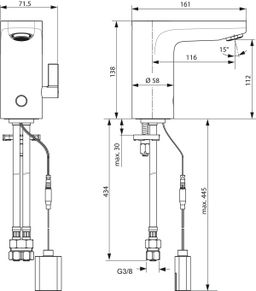 Ideal Standard CeraPlus Umývadlová senzorová batéria A6145AA - galéria #1