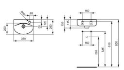 Ideal Standard Connect Umývadlo 35x15,5x26 cm, biele E791201 - galéria #1